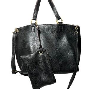 Free People Slouchy Vegan Leather Tote Bag Satchel
